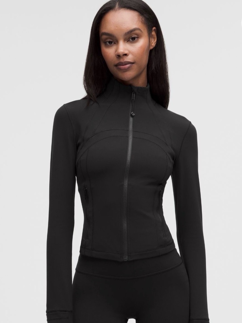 lululemon athletica Cropped Define Jacket Nulu Black - Size 4